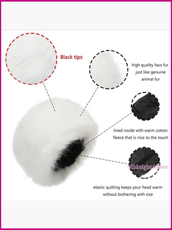 Women\'s Faux Fur Winter Hat Stretch Cossack Russian Style Warm Cap main image 7